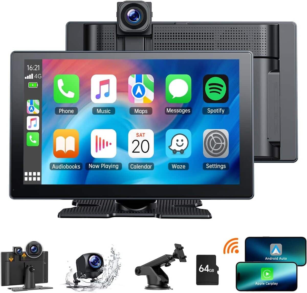 Test : autoradio Volam 9 pouces avec dashcam 4K et Carplay