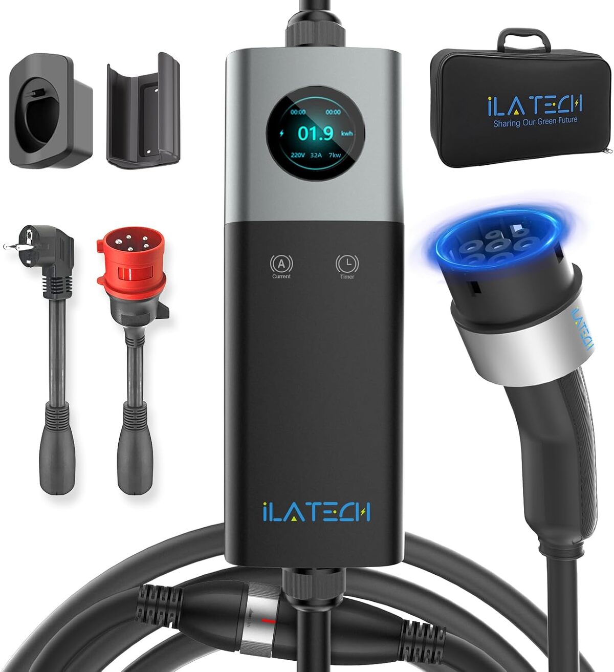 Test de la borne de recharge iLa Tech Mobile Wallbox 22kW triphasée