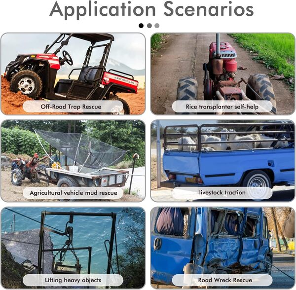 Treuil électrique, treuil électrique de 4000lb treuil de câble d'acier Treuil de récupération 12V 15m pour la remorque voiture bateau VTT, Ensemble de treuil électrique