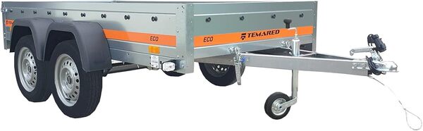 Tema Remorque bâchée basculante Double essieu 263X125cm ECO2612/2 Kipp