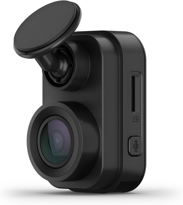 Garmin Dash Cam Mini 2, Petite Taille, Champ de Vision 1080p et 140 degrés, surveillez Votre véhicule Lors de Vos déplacements avec Nouvelles fonctionnalités connectées, Commande vocale