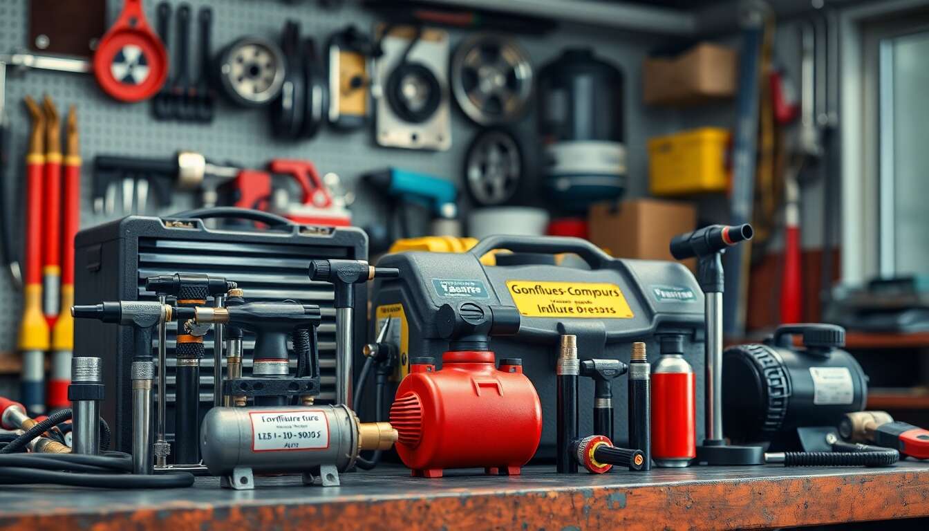 Comparatif des meilleurs modèles de gonfleurs-compresseurs auto Comparatif des meilleurs modèles de gonfleurs-compresseurs auto