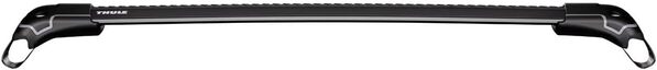 Thule - Barres de toit WingBar Edge (S) 9581B en alu pour barres de toit longitudinales - Noir, Aluminium, Noir, S