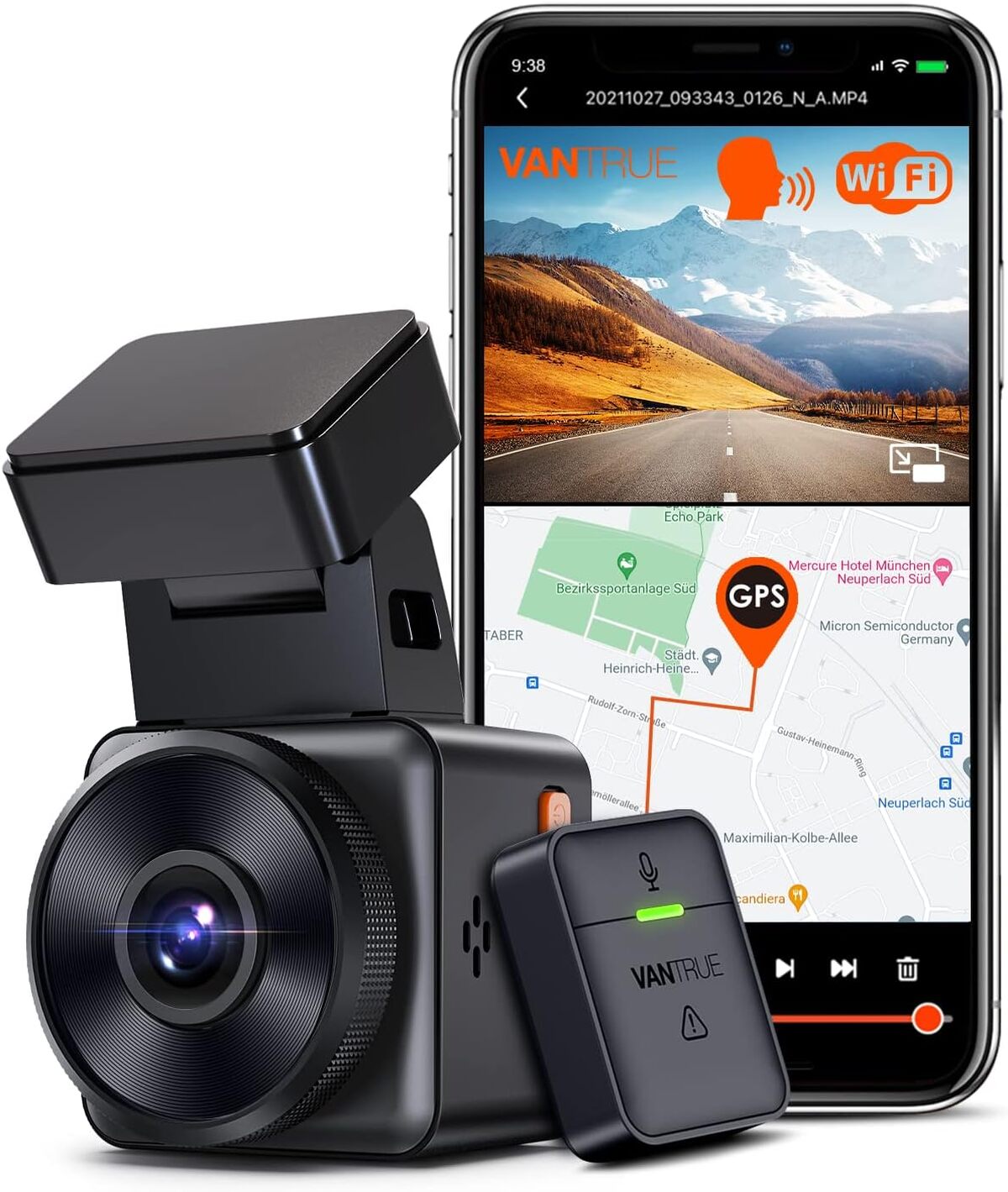 Test de la mini dashcam Vantrue E1 : efficacité et performance