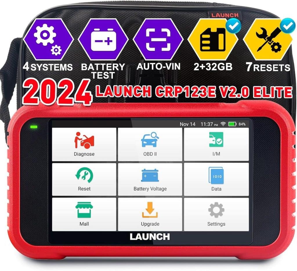 Test de la valise diagnostic Launch CRP123E V2.0 : performance et réinitialisation