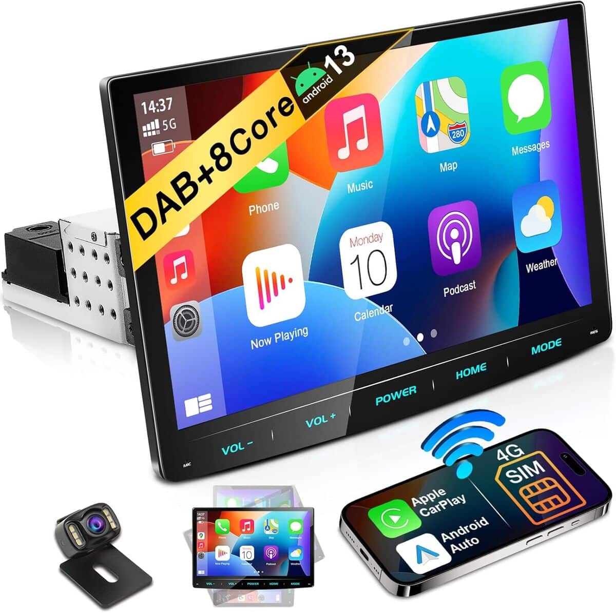 Test de l'autoradio Android 13 URVOLAX : écran 10, 1 pouces et CarPlay sans fil