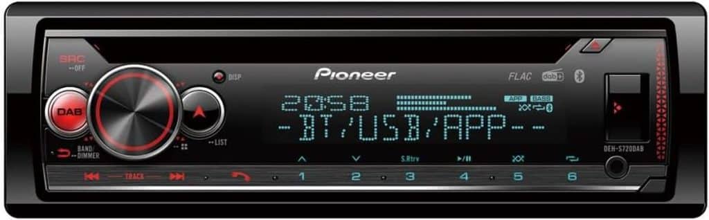 Test de l'autoradio Pioneer DEH-S720DAB : connectivité et design multicolore