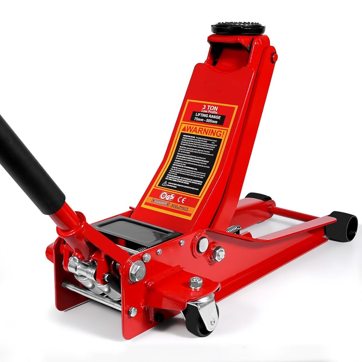 Test du cric de course HYCHIKA : puissant levage rapide de 3 tonnes