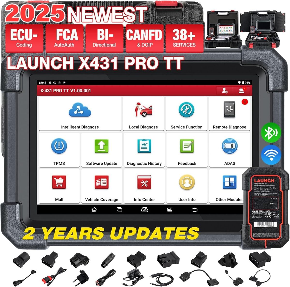 Test du Launch X431 V Pro TT Elite : valise diagnostic auto complète