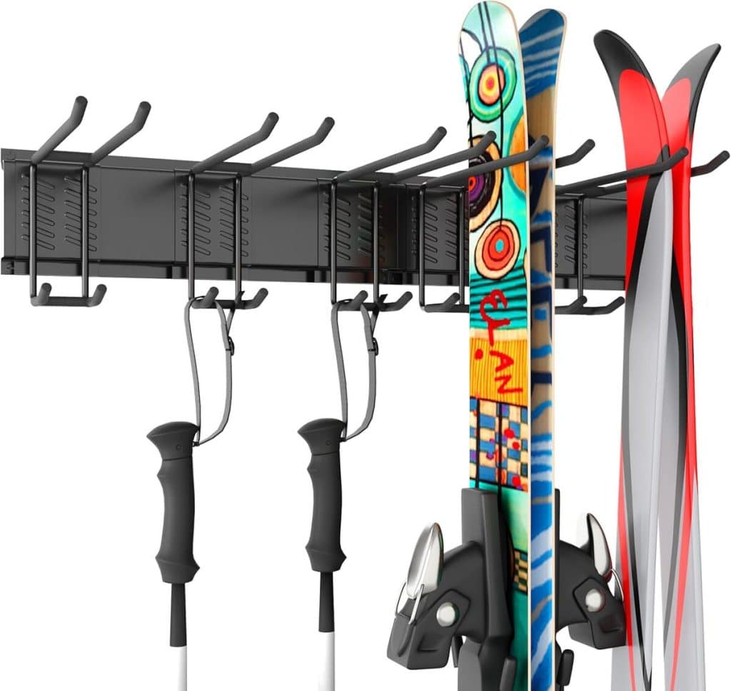 Test du support mural Houseables pour 12 paires de skis et snowboards