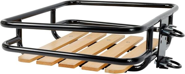 P4B | Porte-Bagages de Roue Avant avec Surface de Chargement - Transport Confortable des Bagages | Surface de Chargement (env. 34,1 x 41,3 cm) | Porte Bagages pour vélos de 24 à 28