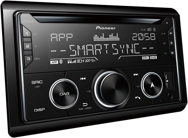Pioneer FH-S820DAB Autoradio Format 2 DIN, radios FM/Dab+, CD, USB, Bluetooth, Multicouleur, Application Pioneer Smart Sync