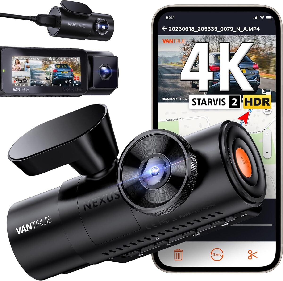 Test dashcam Vantrue N4 Pro 360° 4K