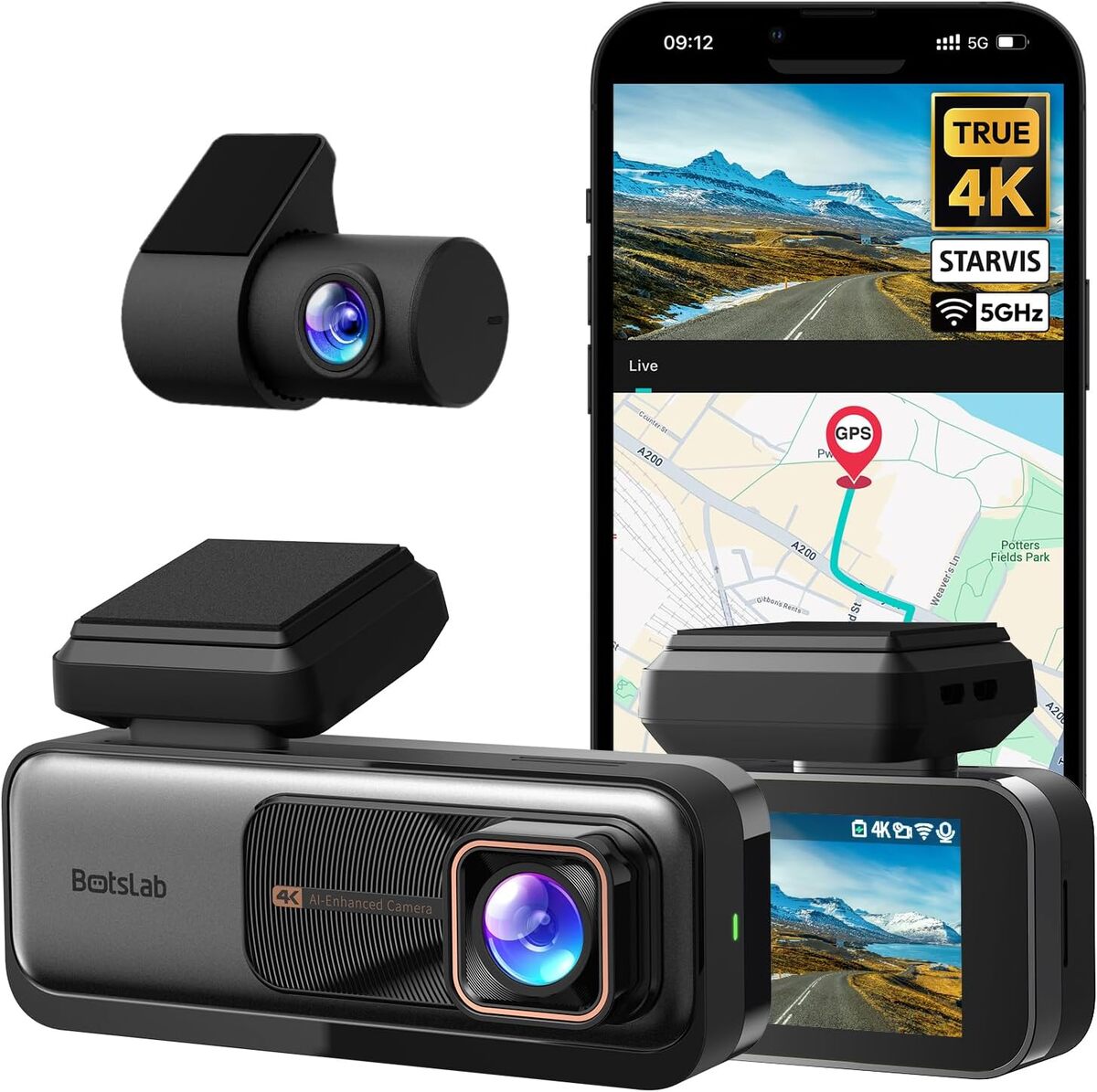 Test de la dashcam BOTSLAB 4K : performance et sécurité en voiture