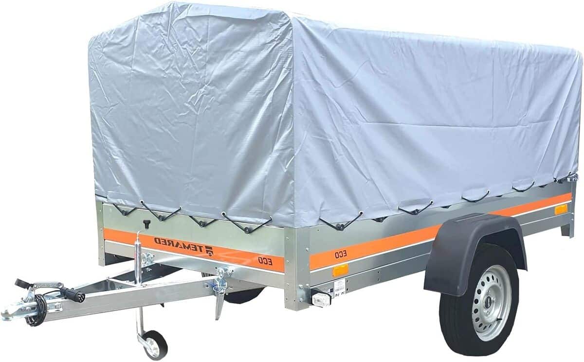 Test de la remorque Tema Grande avec bâche haute : praticité et espace
