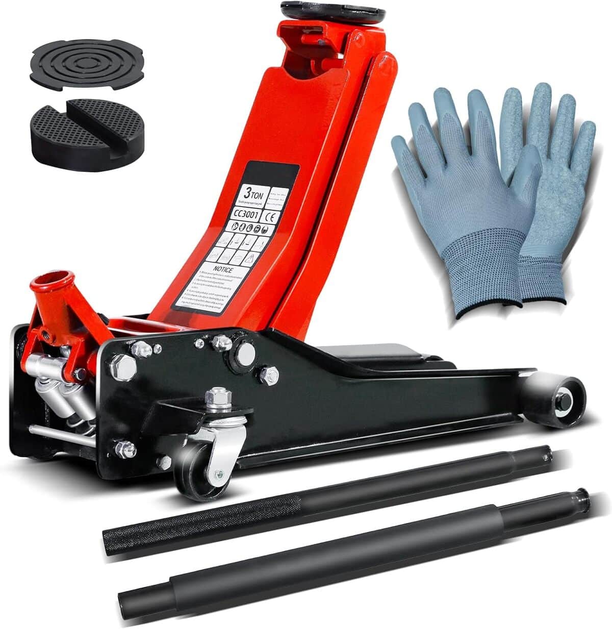 Test du cric hydraulique extra plat 3T CCLIFE : performance et polyvalence