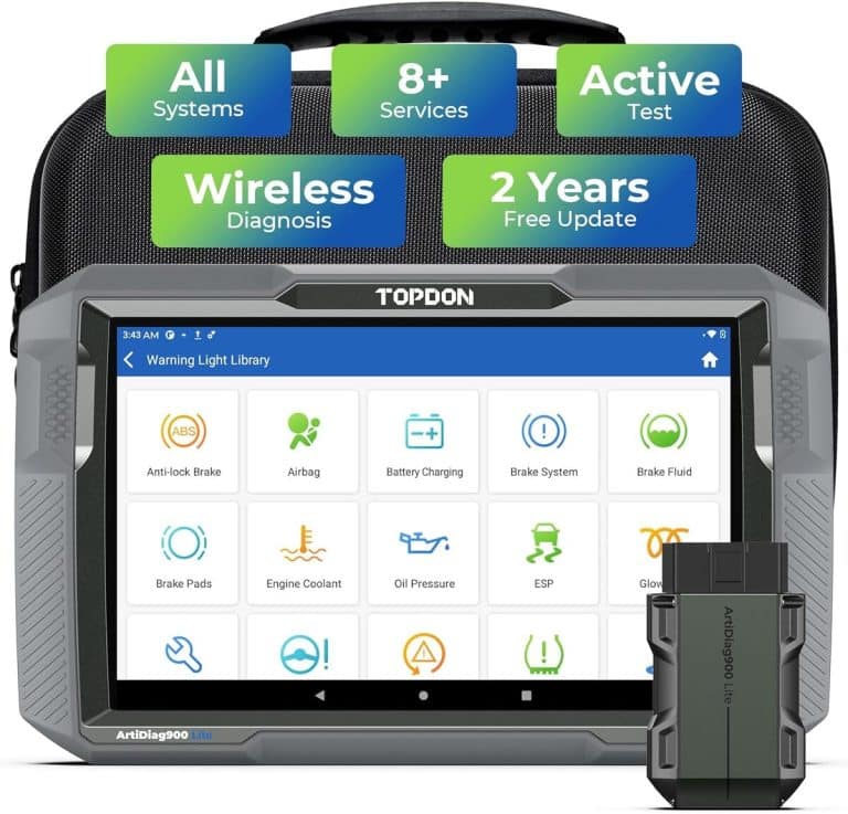 Scanner De Diagnostic Auto Topdon Artidiag PRO - OBD2 Tous Systèmes, écran 7 Pouces, Bidirectionnel, Gratuit à Vie