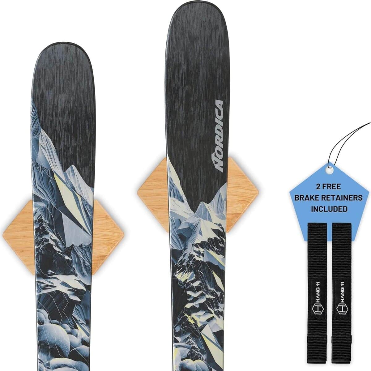 Test : support mural de ski Hang 11 en bois dur
