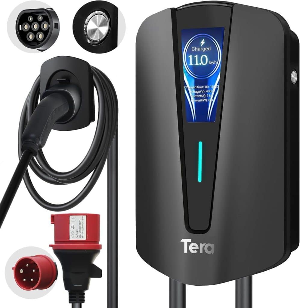 Test : tera EV Chargeur Type 2 Wallbox 11kW, efficace et contrôlable