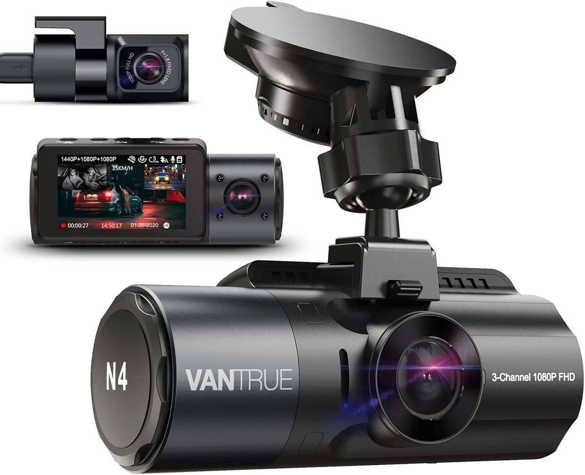 Test : vantrue N4 dashcam triple 4k, vision 360°
