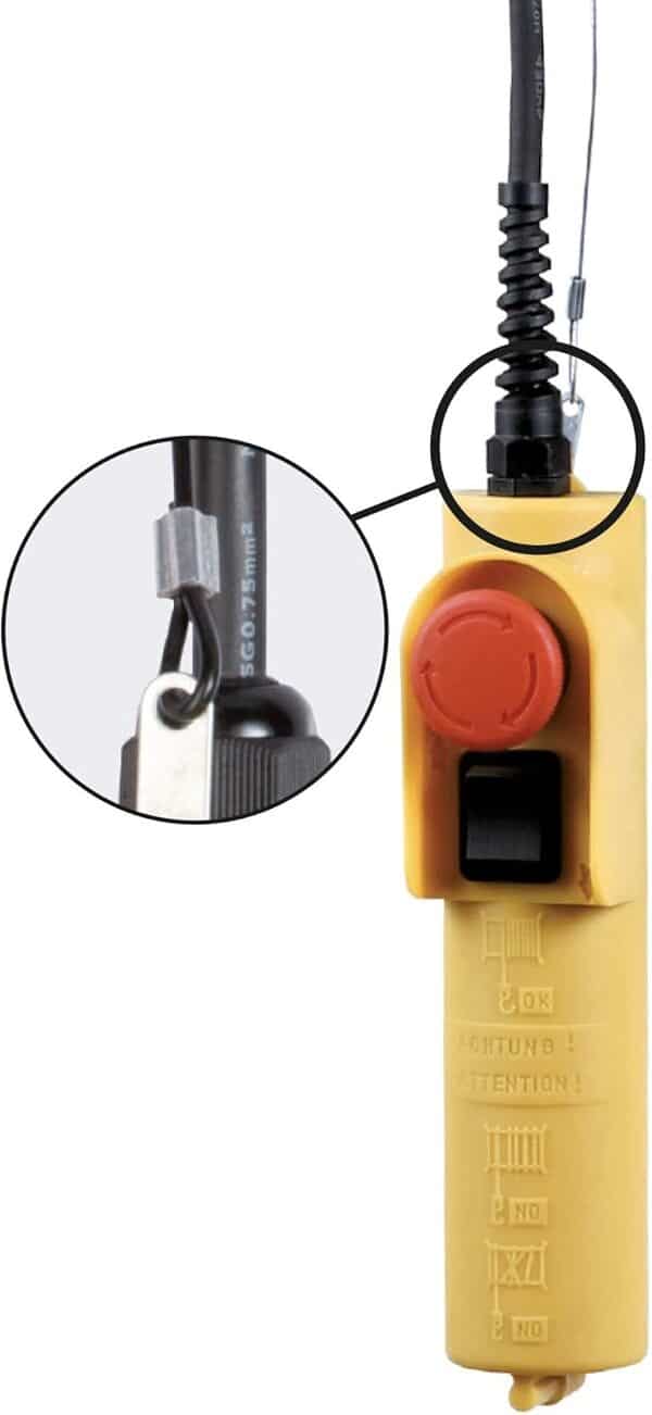 RIBIMEX PE125/250C/1 Palan électrique, 125/250 kg, 500 W, câble 18 M