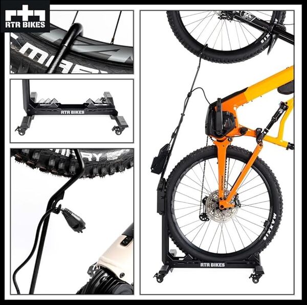 BRUTUS UP PRO Support vélo autoportant professionnel – Idéal pour votre garage, votre maison ou votre magasin de vélo