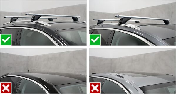 Dgh System Barres de Toit Easy Line Advanced 120 cm Compatible avec Peugeot 5008 MPV 2017- avec Barres longitudinales fermées, verrouillable, 90 kg