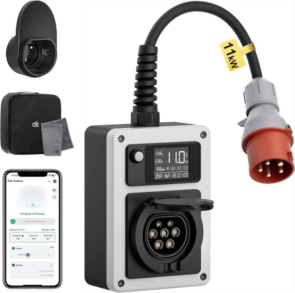 Test de la borne de recharge 11kW dé : compacte et RFID