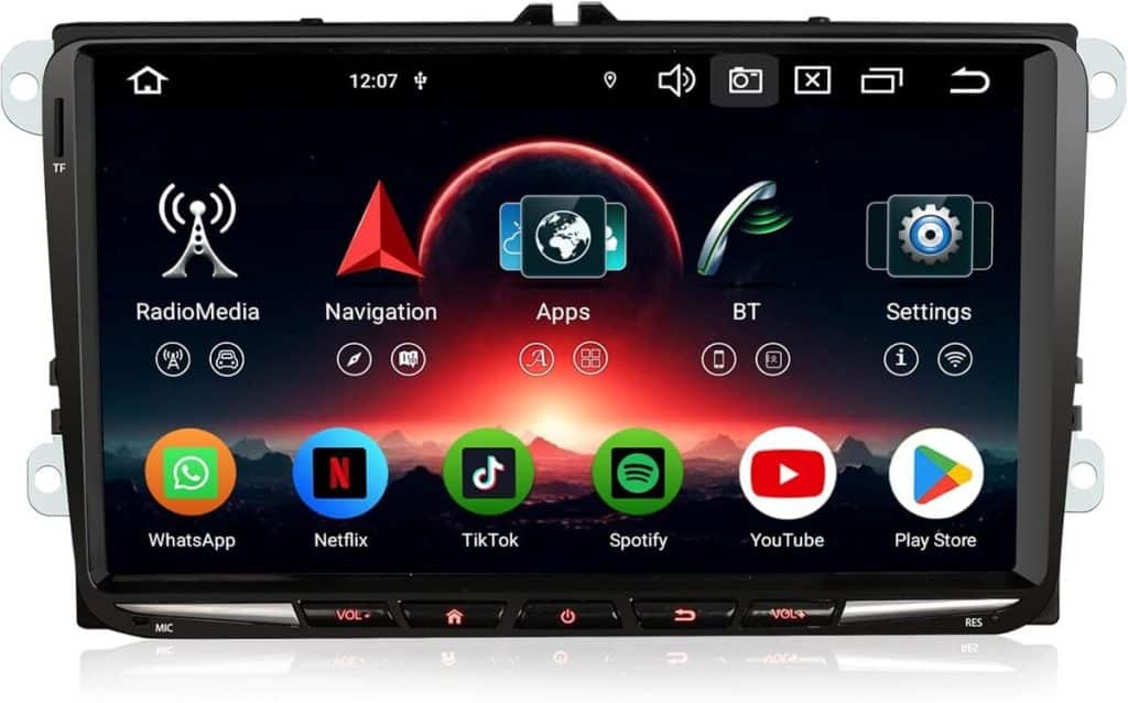 Test de l'autoradio Erisin 9" Android 14 pour VW et Skoda