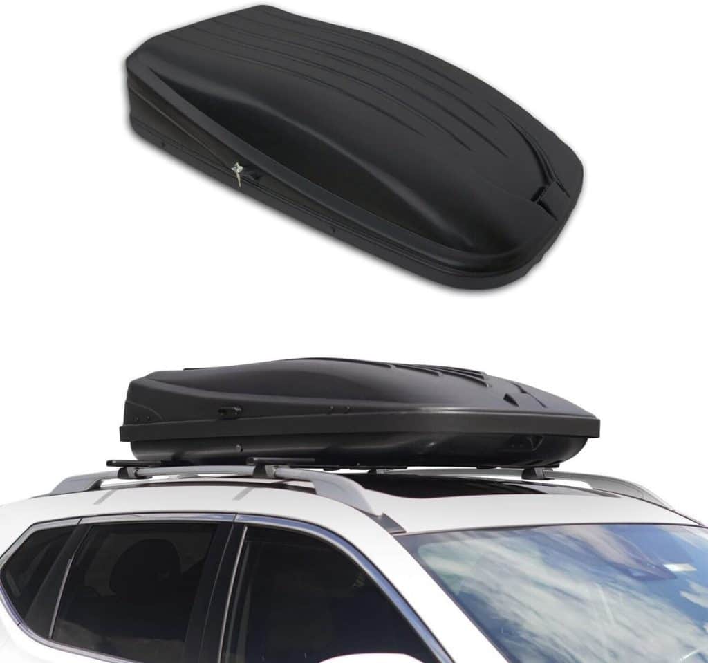 Test du coffre de toit 450 litres noir avec serrure