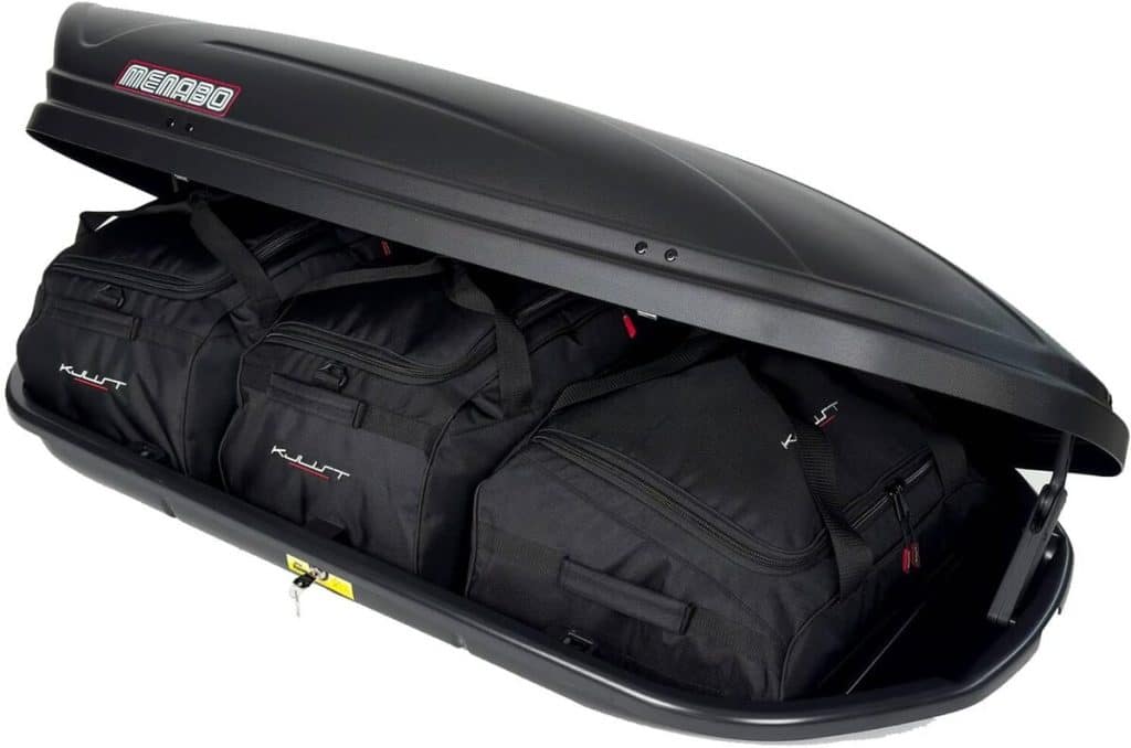 Test : kjust set sacs pour coffre de toit Menabo Marathon 400