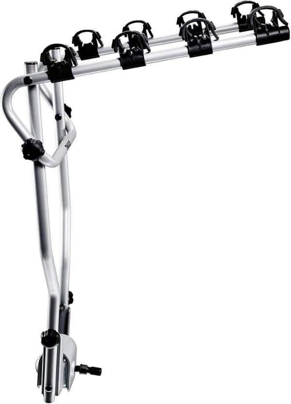 Thule HangOn 4, Porte-vélos de base sur boule d'attelage basculable et facile à utiliser (pour 4 vélos), Noir, 47 x 64 cm