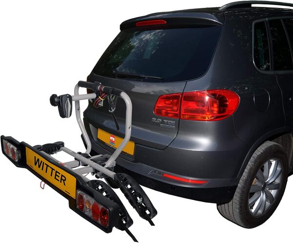 Witter ZX202EU Porte-vélos sur Attelage pour 2 Vélos | Charge Maximale 34 kg | Tableau Lumineux pour Prises a 13 Broches