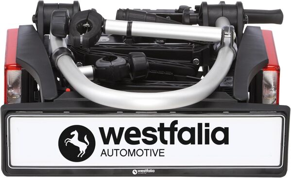 Westfalia Porte-vélos BC 60 pour Attelages | Porte-vélos pour 2 Vélos | Adapté aux Vélos Électriques | Pliable