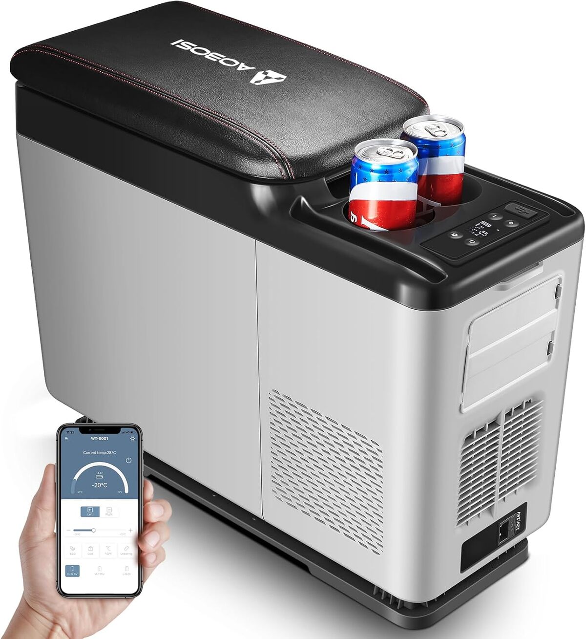 Test de la glacière AAOBOSI 40L : stockage optimisé et contrôle wifi