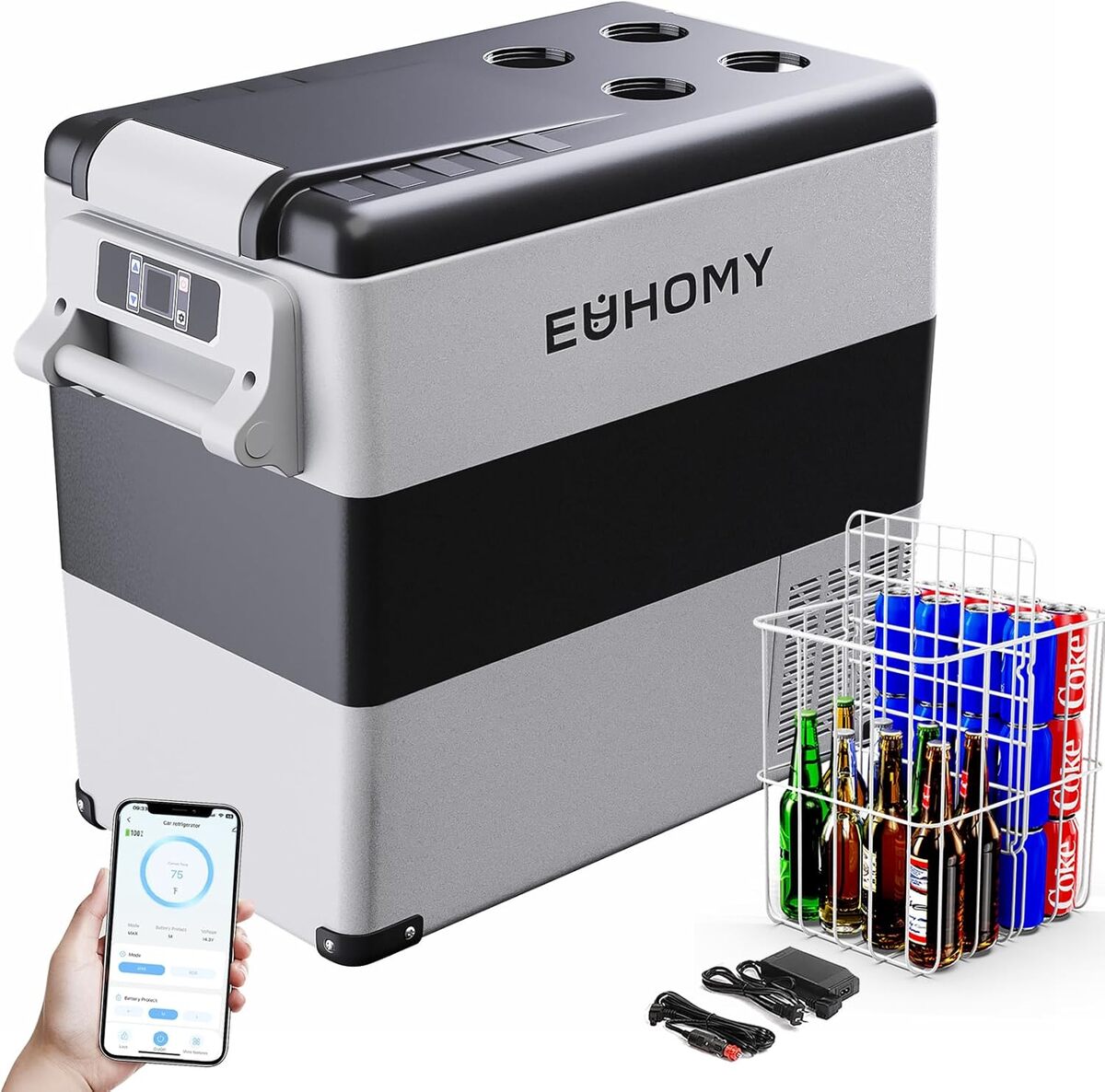 Test du réfrigérateur portable EUHOMY 55 L : compresseur polyvalent pour toutes vos aventures