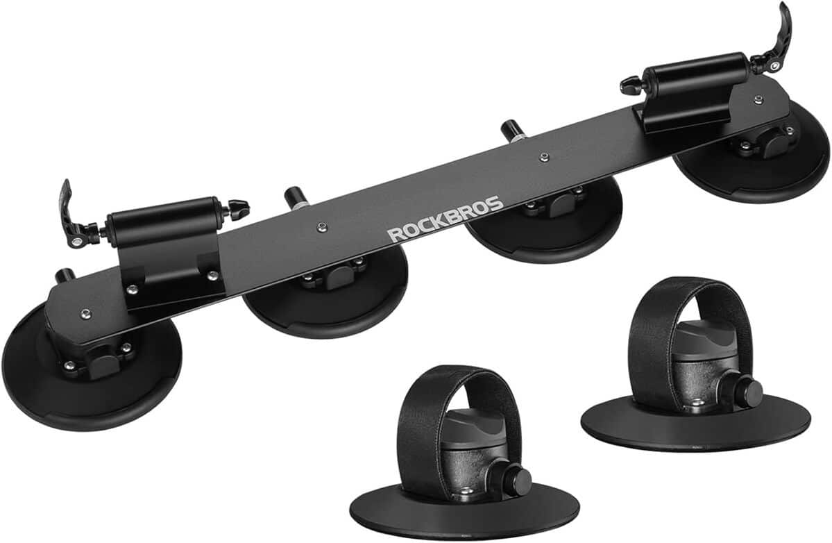 Porte-vélo De Toit ROCKBROS à Ventouses - Version électrique Ou Manuelle, Pour 1 Ou 2 Vélos