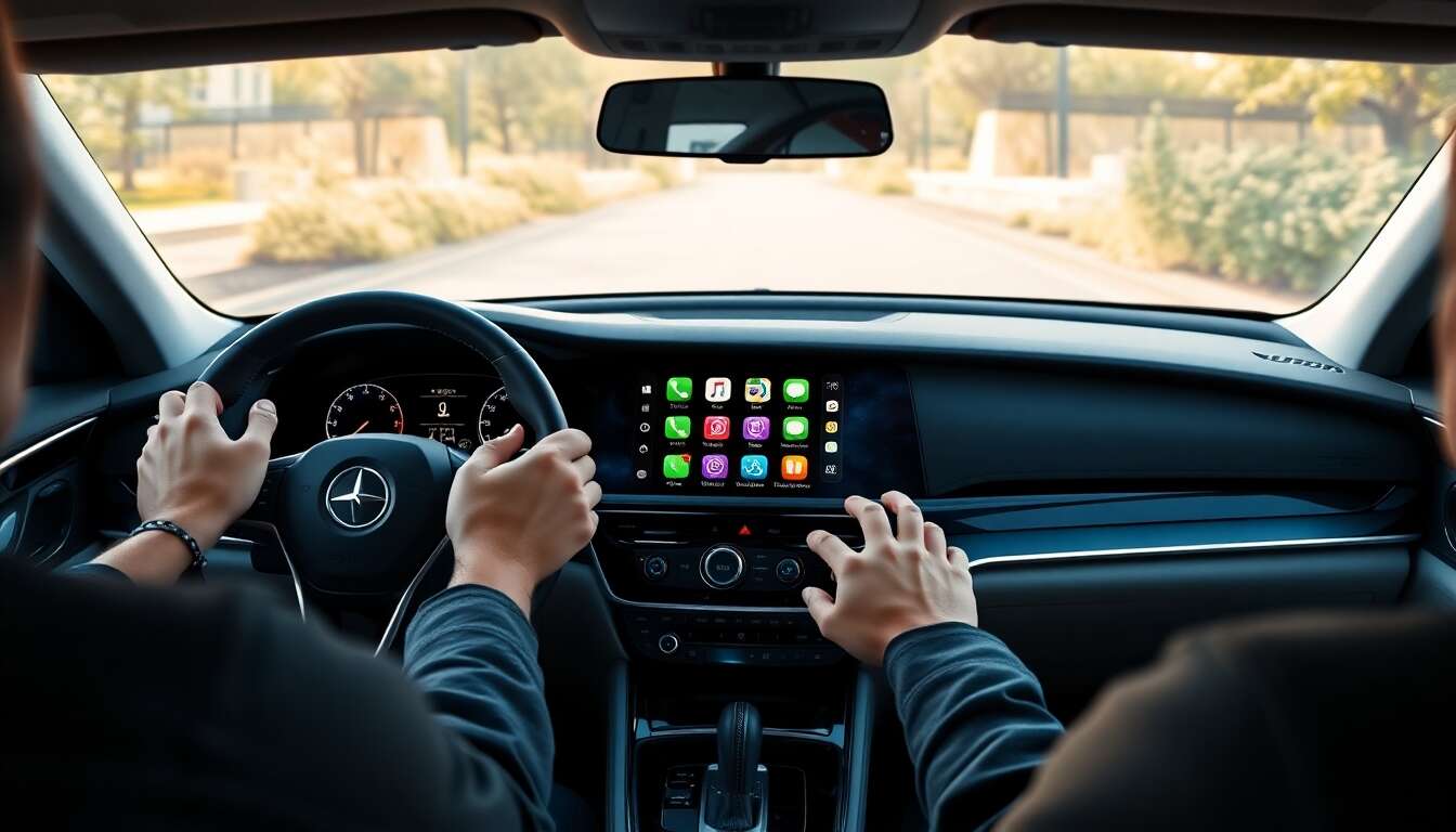 Configuration de carplay avec connexion filaire