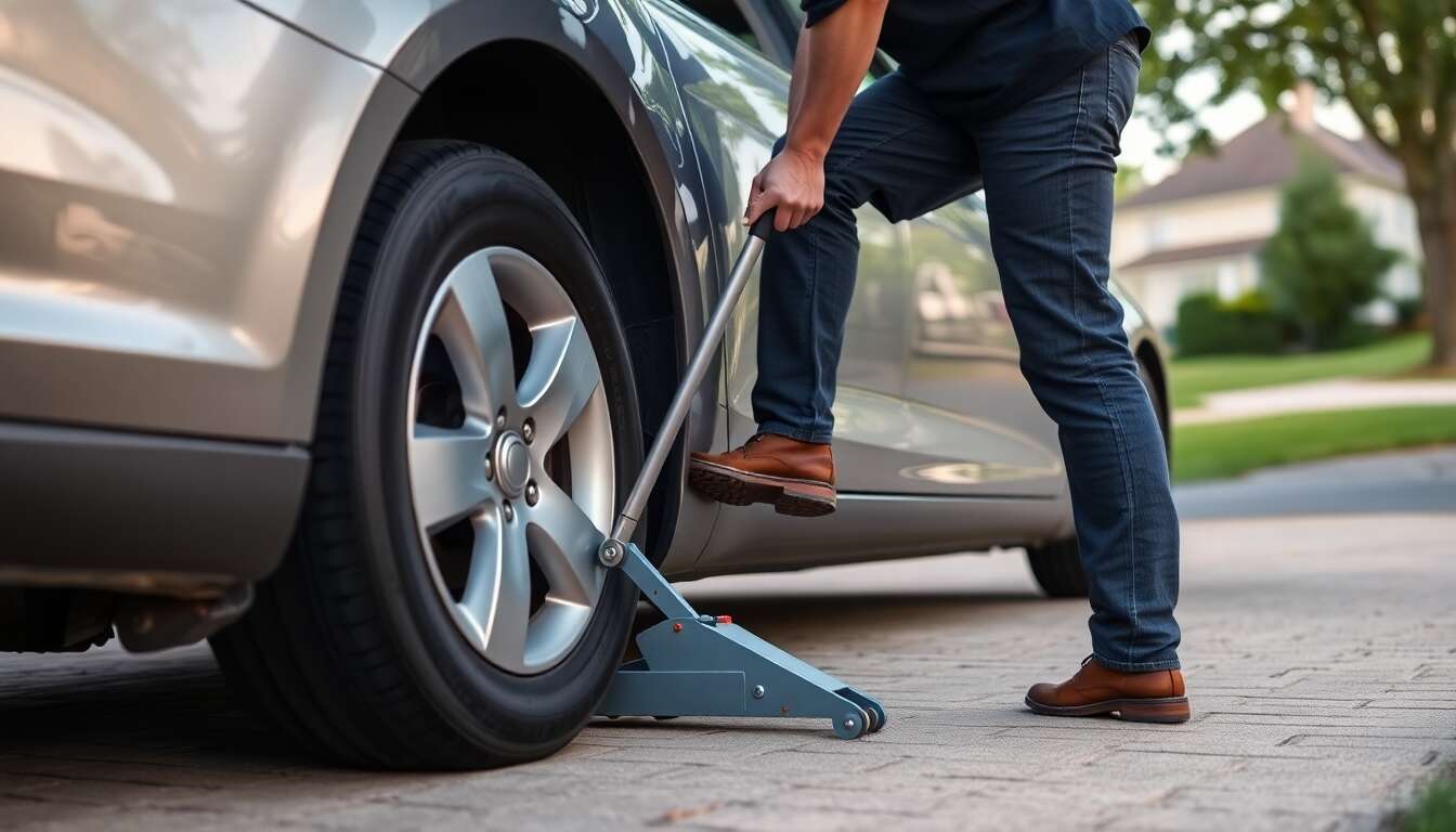 Utilisation s&eacute;curis&eacute;e de votre cric