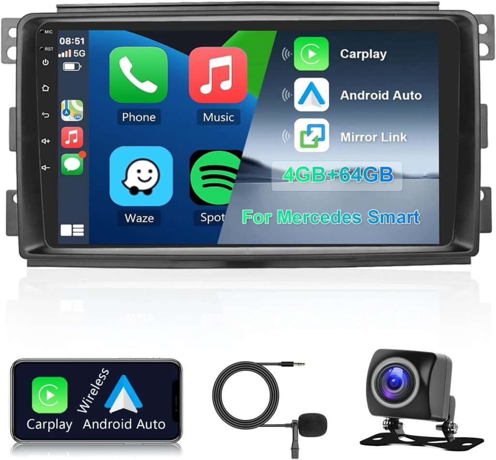 Test : autoradio Hodozzy Android 13 pour Smart Fortwo 451