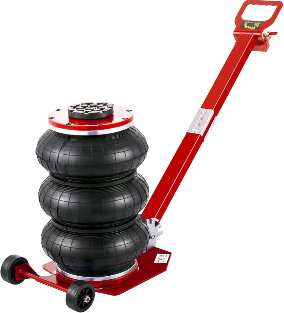 Test : cric pneumatique VEVOR 3 tonnes, levage rapide et efficace