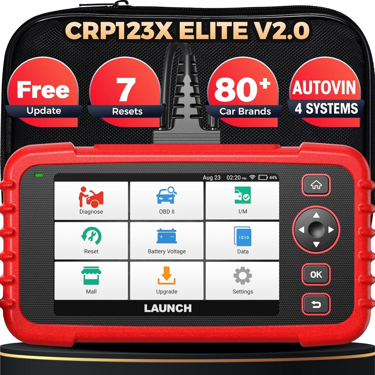 Test de la valise diagnostic auto Launch CRP123X V2.0 Elite