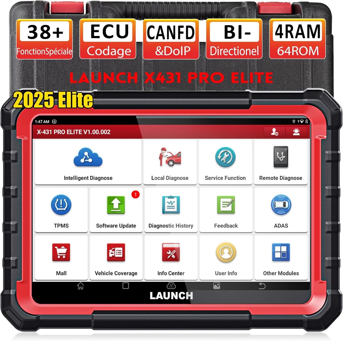Test de la valise diagnostic auto Launch X431 Pro Elite : efficacité et fonctionnalités complètes
