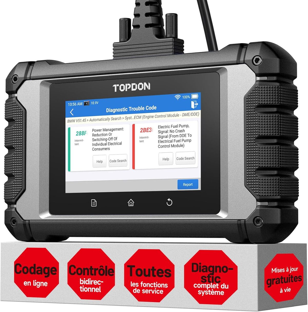 Test de la valise diagnostic auto TOPDON ArtiDiag EU pour Benz/BMW/VAG