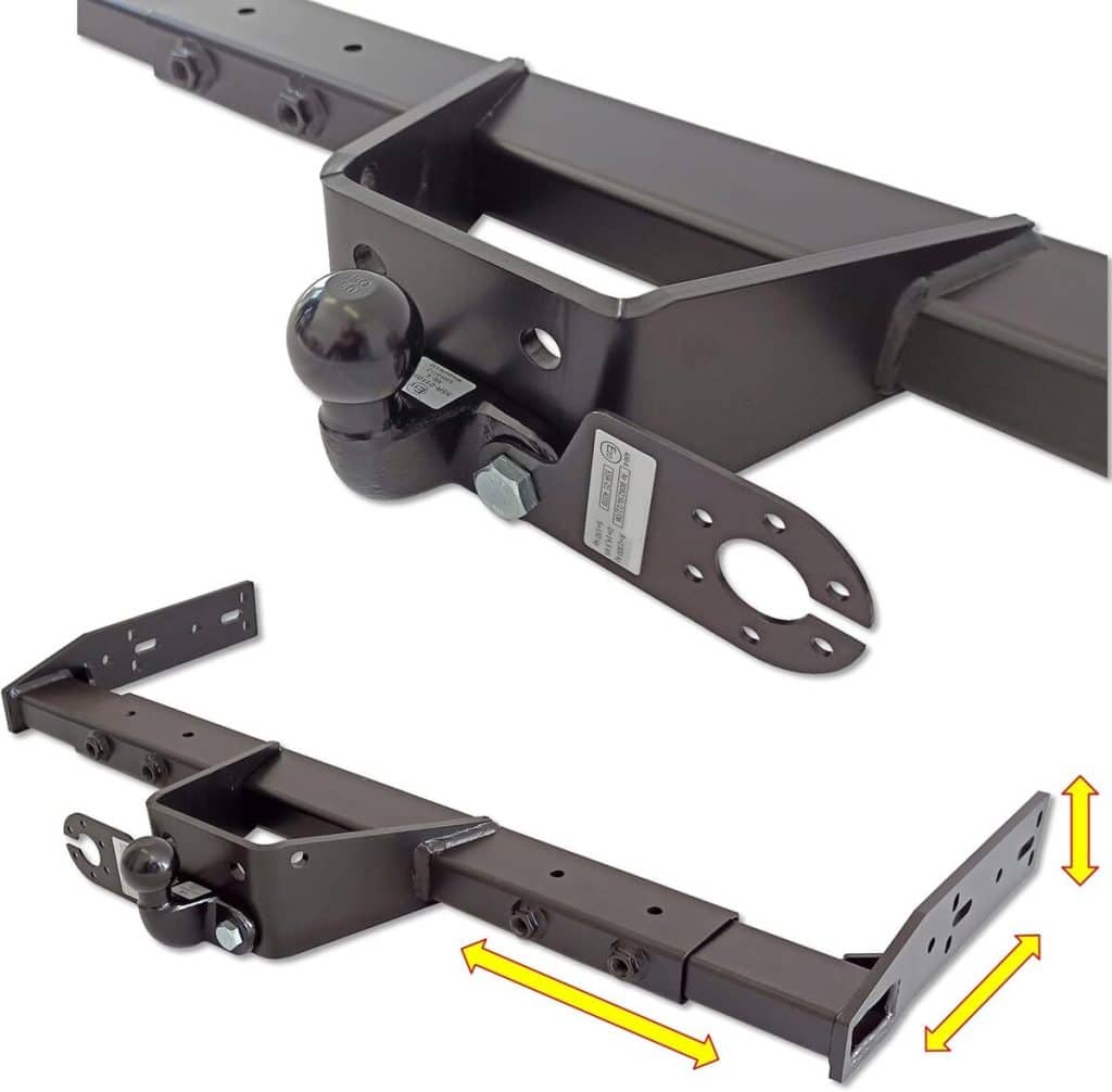 Test de l'attelage de remorque universel variable