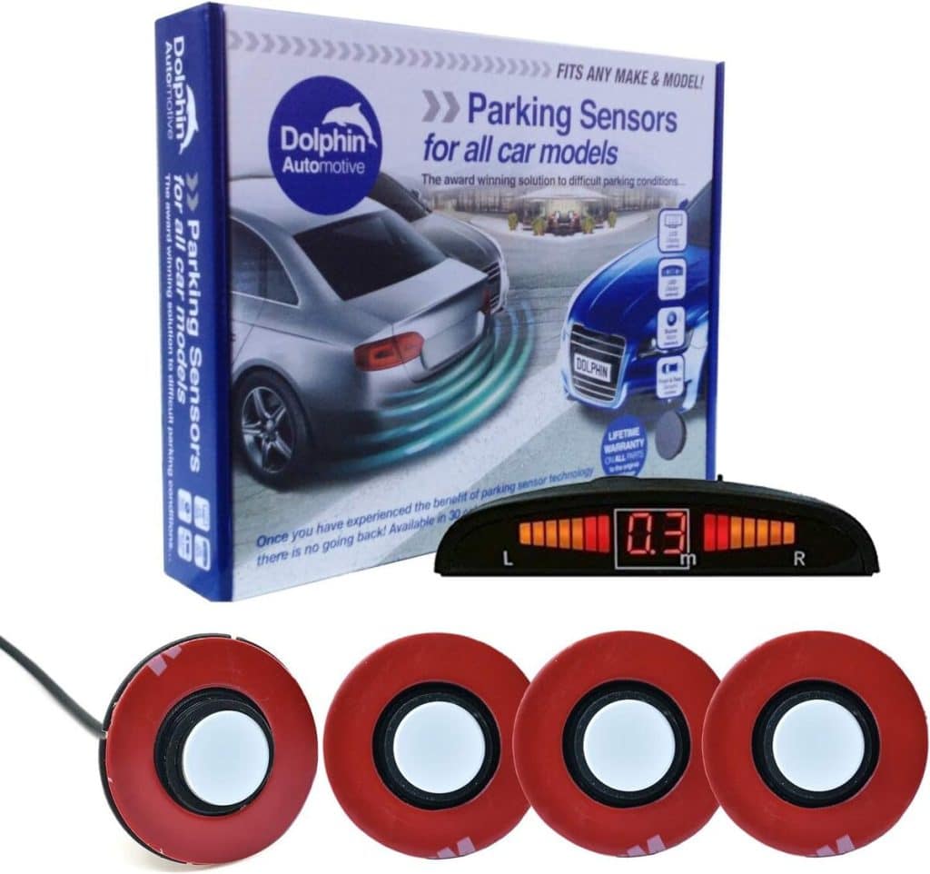 Test du Dolphin DFM450 : capteurs de stationnement à ultrasons blancs