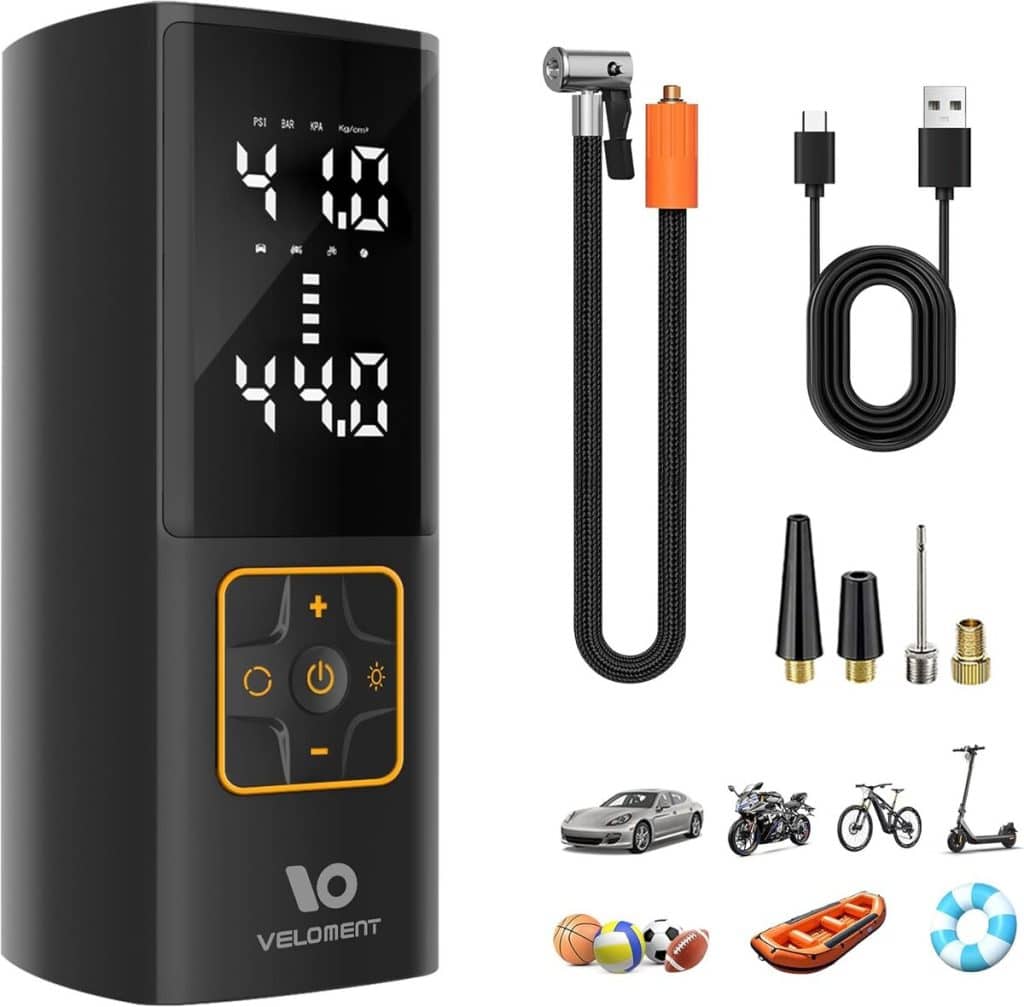 Test du gonfleur portable 150 psi USB-C : performance et polyvalence