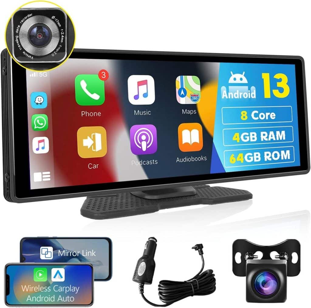 Test Hodozzy Android 8-Core : autoradio portable 10, 26 pouces