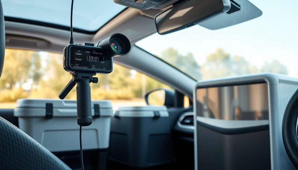 Accessoires auto high-tech: détecteurs de radar, glacières auto, réfrigérateurs auto