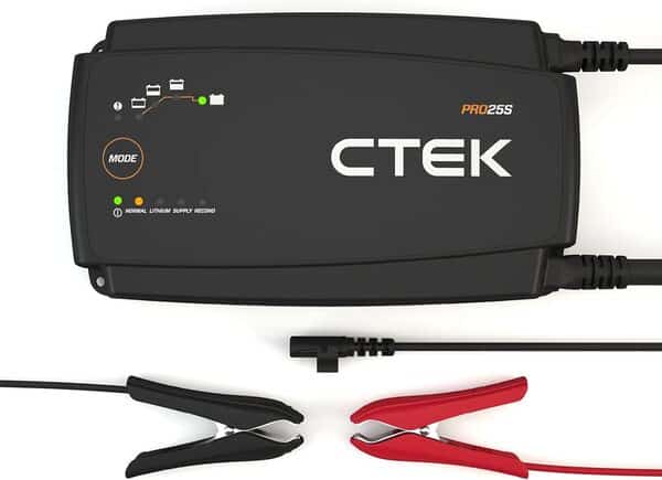 CTEK PRO25S Chargeur De Batterie 12V 25A, Alimentation, Mainteneur De Charge De Batterie, Chargeur Batterie Lithium, Chargeur De Batterie Voiture Et Camion avec Mode De Reconditionnement